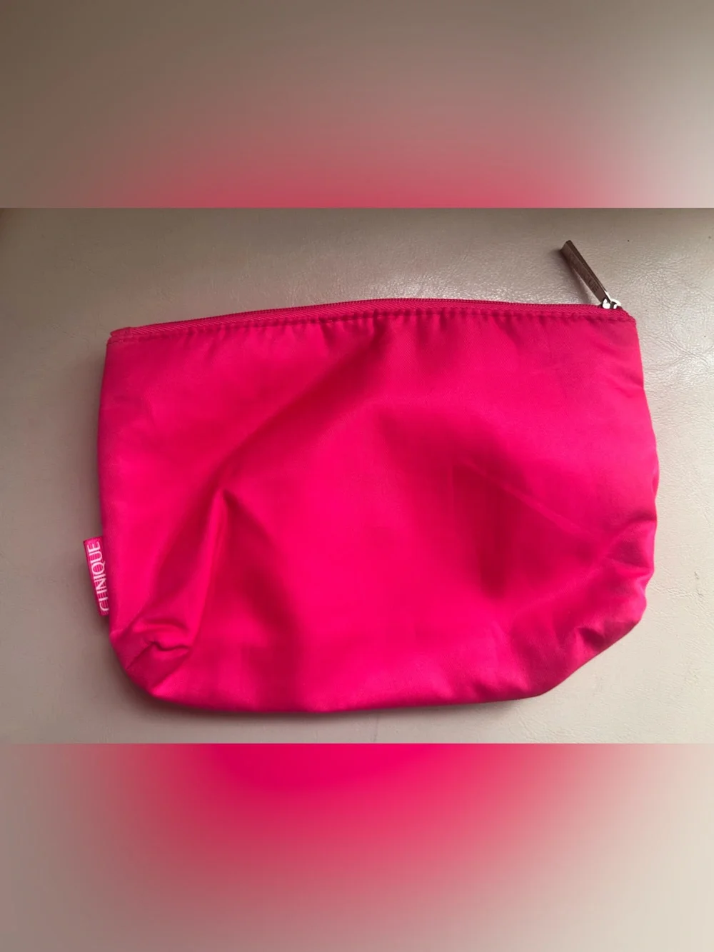 Clinique Bright Pink Makeup Pouch